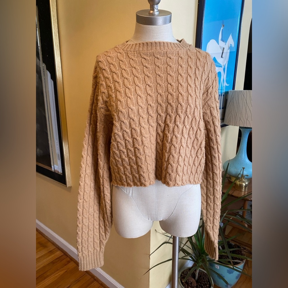 vintage upcycled 60’s cropped sweater
